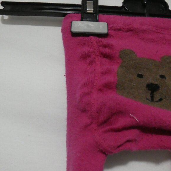 BABY GAP | 12-24 months | Pink and White Striped Tights | Brown Bear Back | GUC - Picture 9 of 15